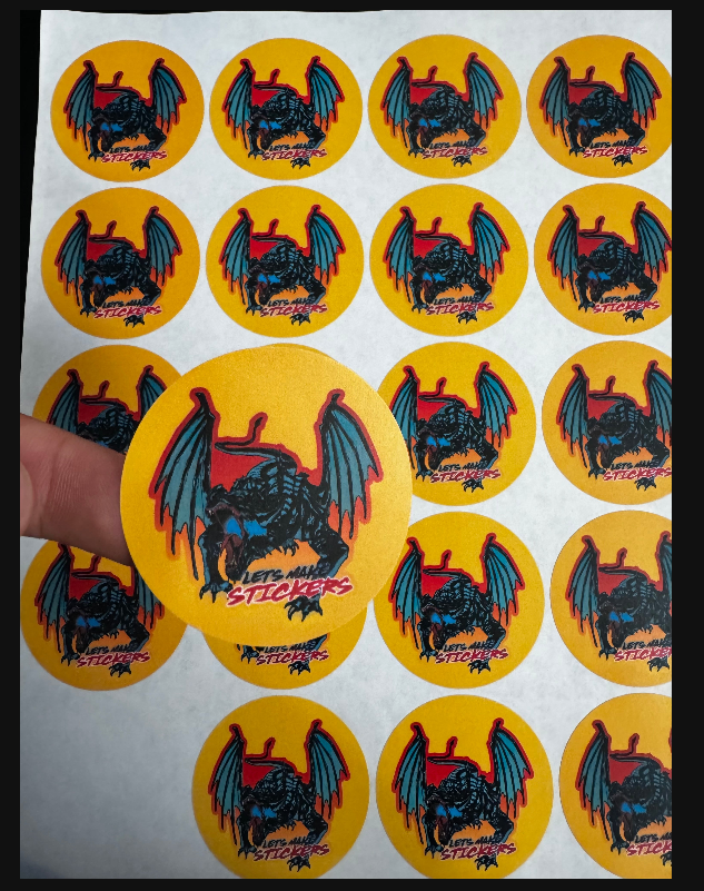 2 inch circle stickers paper labels on sheets